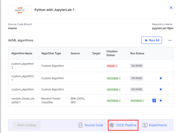 Data Analytics job CICD Pipeline